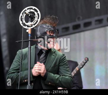 Le festival de musique autrichien 'Nova Rock 2016' à Nickelsdorf, Autriche, se déroule du 9 au 12 juin 2016. PHOTO : chanteur Maynard James Keenan du groupe 'Puscifer' pendant le concert sur 'Blue Stage' - 20160609 PD6291 - Rechteinfo : droits gérés (RM) Banque D'Images