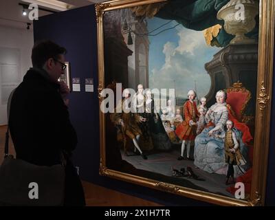 Exposition Maria Theresa 'famille et héritage' au Hofmobiliendepot, Collection impériale de meubles, pour commémorer le 300ème anniversaire de la naissance de l'impératrice Maria Theresa, à Vienne, Autriche, le 13 mars 2017. - 20170313 PD2109 - Rechteinfo : droits gérés (RM) Banque D'Images