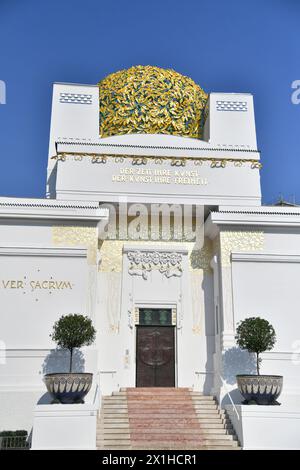 La sécession de Vienne brille dans une nouvelle splendeur - le bâtiment de la sécession à Vienne, construit en 1897 par Joseph Maria Olbrich pour les expositions du groupe sécessionniste, rénové et modernisé, photo prise le 5 septembre 2018. - 20180905 PD1874 - Rechteinfo : droits gérés (RM) Banque D'Images