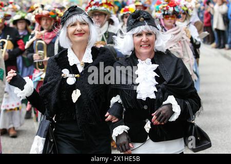 Procession du carnaval d'Ebenseer Fetzenzug, patrimoine culturel de l'UNESCO, défilé du carnaval à Ebensee, Salzkammergut, haute-Autriche, Autriche, Europe, 4 mars 2019 - 20190304 PD3865 - Rechteinfo : droits gérés (RM) Banque D'Images