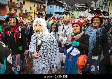 Procession du carnaval d'Ebenseer Fetzenzug, patrimoine culturel de l'UNESCO, défilé du carnaval à Ebensee, Salzkammergut, haute-Autriche, Autriche, Europe, 4 mars 2019 - 20190304 PD3842 - Rechteinfo : droits gérés (RM) Banque D'Images