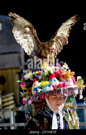 Procession du carnaval d'Ebenseer Fetzenzug, patrimoine culturel de l'UNESCO, défilé du carnaval à Ebensee, Salzkammergut, haute-Autriche, Autriche, Europe, 4 mars 2019 - 20190304 PD3860 - Rechteinfo : droits gérés (RM) Banque D'Images