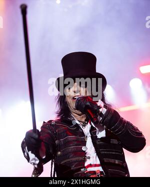 Alice Cooper lors d'un concert au Stadthalle de Vienne, Autriche, le 16 septembre 2019. - 20190916 PD5441 - Rechteinfo : droits gérés (RM) Banque D'Images