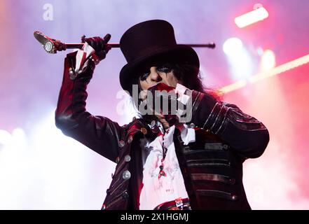 Alice Cooper lors d'un concert au Stadthalle de Vienne, Autriche, le 16 septembre 2019. - 20190916 PD5419 - Rechteinfo : droits gérés (RM) Banque D'Images