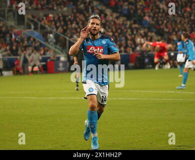 Match de football de l'UEFA Champions League Groupe E FC Red Bull Salzburg contre SSC Napoli le 23 octobre 2019 à Salzbourg, Autriche. PHOTO : Dries Mertens (SSC Napoli) - 20191023 PD13081 - Rechteinfo : droits gérés (RM) Banque D'Images