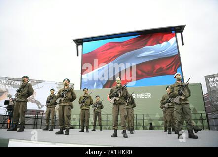 Cérémonie d'assermentation des nouvelles recrues des forces armées autrichiennes à Vienne à l'occasion de la fête nationale autrichienne le 26 octobre 2020. Dans l'image : recrues des Forces armées autrichiennes - 20201026 PD1473 - Rechteinfo : droits gérés (RM) Banque D'Images