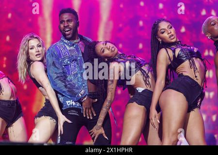 Le chanteur AMÉRICAIN Jason Derulo se produisant sur 'Space Stage' au festival de musique 'Frequency 2022' en parfait Poelten, Autriche. 18 août 2022. - 20220818 PD11348 - Rechteinfo : droits gérés (RM) Banque D'Images