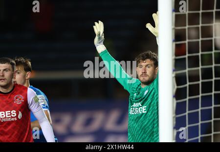 Peterborough, Royaume-Uni. 16 avril 2024. Jed Steer (pu) au Peterborough United v Fleetwood Town EFL League One match, au Weston Homes Stadium, Peterborough, Cambridgeshire, le 16 avril 2024. Crédit : Paul Marriott/Alamy Live News Banque D'Images