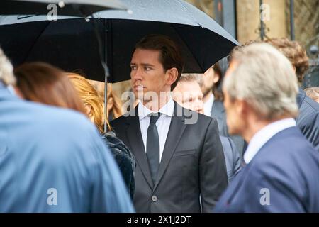 L'ancien chancelier autrichien Sebastian Kurz assiste à la cérémonie funéraire de Niki Lauda, triple champion du monde autrichien de formule 1, au Stephandsdom (cathédrale Saint-Étienne) à Vienne le 29 mai 2019. - 20190529 PD4511 - Rechteinfo : droits gérés (DG) Banque D'Images