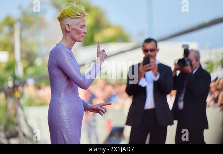 Copyright : Starpix/Alexander TUMA, 79e Festival du film de Venise à Venise, Italie, le 6 septembre 2022. Tilda SWINTON, Premiere zu 'la fille éternelle' - 20220906 PD9494 - Rechteinfo : droits gérés (DG) Banque D'Images