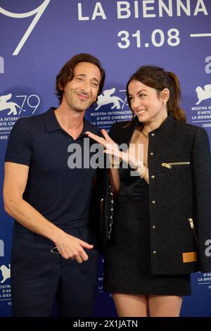 Copyright : Starpix/Alexander TUMA, 79e Festival du film de Venise à Venise, Italie, le 8 septembre 2022. Adrien Brody, Ana de Armas, Photocall for 'Blonde' - 20220908 PD3864 - Rechteinfo : droits gérés (RM) Banque D'Images