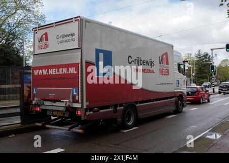 Nelen Verkeersschool Company Truck à Amsterdam pays-Bas 16-4-2024 Banque D'Images