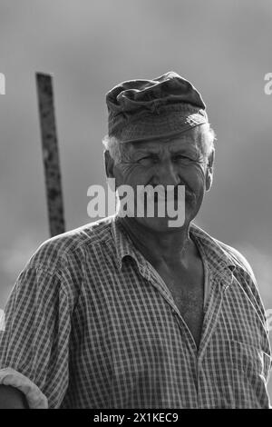 Portrait d'un agriculteur arabe Banque D'Images