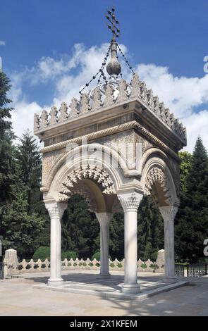 Cathédrale de Curtea de Arges, comté d'Arges, Roumanie Banque D'Images