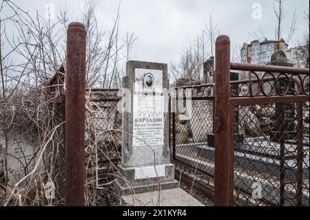 Le cimetière juif est l'un des plus anciens cimetières de Chisinau. Patricia Huchot-Boissier / collectif DyF Banque D'Images