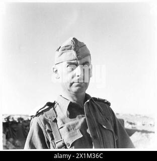 L'ARMÉE POLONAISE DANS LE SIÈGE DE TOBROUK, 1941 - Portrait du général Stanisław Kopański, commandant de la Brigade indépendante polonaise de fusils des Carpates à Tobrouk, Armée polonaise, Forces armées polonaises à l'Ouest, Brigade indépendante de fusils des Carpates, rats de Tobrouk, Kopański, Stanisław Banque D'Images