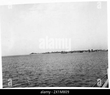 CAMOUFLAGE - vue sur la côte de Brightlingsea à Mersea, armée britannique Banque D'Images