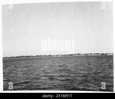 CAMOUFLAGE - vue sur la côte de Brightlingsea à Mersea, armée britannique Banque D'Images