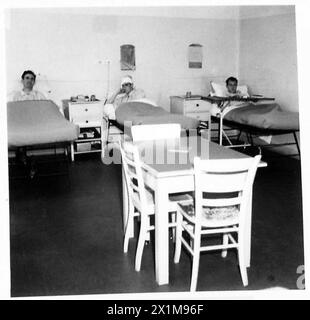 Une CASERNE DE LA WEHRMACHT ET UN HÔPITAL EN ALLEMAGNE - vue de l'un des services moyens de l'hôpital, l'armée britannique du Rhin Banque D'Images