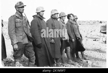 DERNIÈRES PHOTOS DU DÉSERT occidental - types de prisonniers de l'armée allemande qui sont tombés entre nos mains, l'armée britannique Banque D'Images