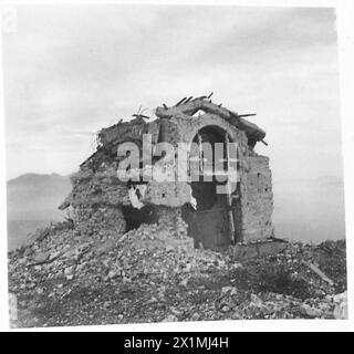 Ruines de la chapelle autelle du monastère de Monte Cassino après capture par le 2e corps polonais le 19 mai 1944. Banque D'Images