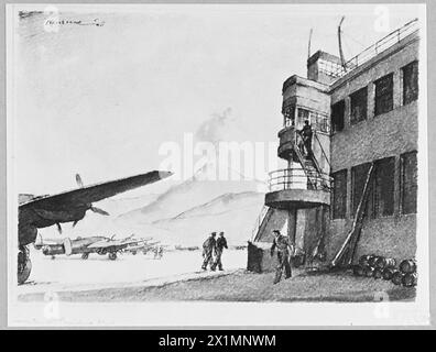 ROUTE 'REFORS' D'EXTRÊME-ORIENT - 15042 photo émise 1945 spectacles - Lancaster à Pomigliano, Naples, Royal Air Force Banque D'Images