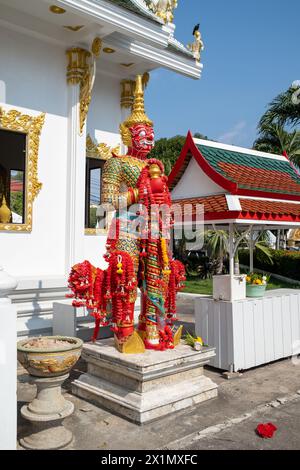 Le temple bouddhiste emple Wat Chai Mongkhon Pattaya Thaïlande Banque D'Images