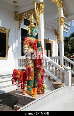 Le temple bouddhiste emple Wat Chai Mongkhon Pattaya Thaïlande Banque D'Images