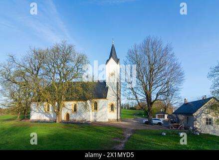 Bad Staffelstein : montagne Staffelberg, chapelle Adelgundiskapelle à Oberfranken, haute-Franconie, Bayern, Bavière, Allemagne Banque D'Images