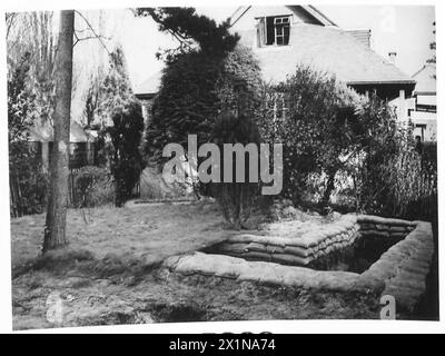 CAMOUFLAGE - Camouflage School, 5e corps, Sandbanks Hotel, Sandbanks, Poole, armée britannique Banque D'Images