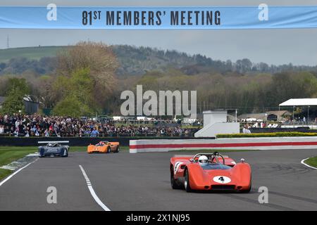 Anthony Taylor, McLaren M6B, Can-Am Demonstration, une sélection de voitures Can-Am de la série no-Limits, la taille du moteur, l'aérodynamisme, etc., étaient ouverts Banque D'Images