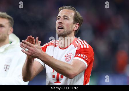 Fussball Champions League Viertelfinale FC Bayern Muenchen - FC Arsenal AM 17.04.2024 in der Allianz Arena in Muenchen Harry Kane ( Muenchen ) Foto : Revierfoto Banque D'Images