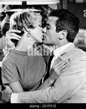 Janet Leigh, Tony Curtis, sur le plateau du film, 'Who Was That Lady', Columbia Pictures, 1964 Banque D'Images