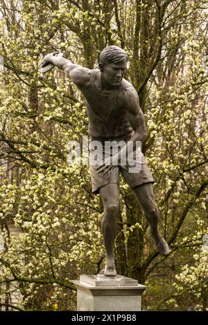 Monument Jim Thorpe à Jim Thorpe en Pennsylvanie Banque D'Images