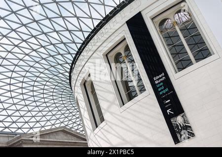 Londres, Royaume-Uni - 10 mai 2019 - exposition Edvard Munch au British Museum Banque D'Images