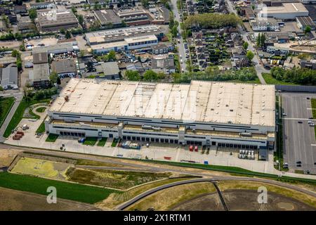 Luftbild, Baustelle für Picnic E-Food-Lager am Edeka Zentrallager Logistikzentrum an der Autobahn A3, Schwarze Heide, Oberhausen, Ruhrgebiet, Rhénanie-du-Nord-Westphalie, Deutschland ACHTUNGxMINDESTHONORARx60xEURO *** vue aérienne, chantier de construction pour Picnic E entrepôt alimentaire au centre logistique de l'entrepôt central Edeka sur l'autoroute A3, Schwarze Heide, Oberhausen, région de la Ruhr, Rhénanie du Nord-Westphalie, Allemagne ATTENTIONxMINDESTHONORARx60xEURO Banque D'Images