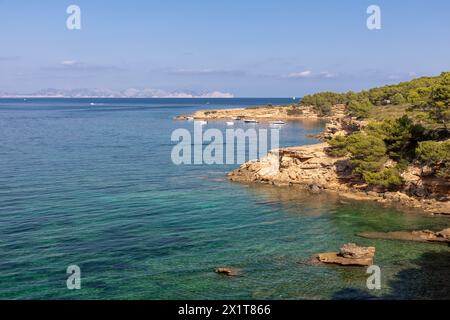 Baie d'es Calo près de Betlem, île de Majorque, Espagne Banque D'Images