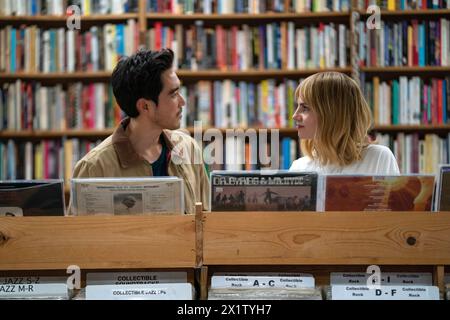 Les plus grands succès Lucy Boynton & Justin H. min Banque D'Images