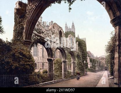 Arcade of Canterbury, Grafschaft Kent im Südosten von England, um 1890, Historisch, digital restaurierte Reproduktion von einer Vorlage aus dem 19. J Banque D'Images