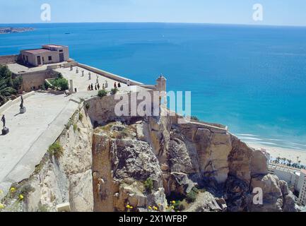 Vue depuis le château de Santa Barbara. Alicante, Espagne. Banque D'Images