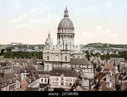 Boulogne - sur - mer. Eglise notre Dame, Frankreich, um 1890, Historisch, digital restaurierte Reproduktion von einer Vorlage aus dem 19. Jahrhundert Banque D'Images