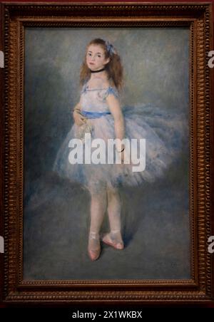 Paris, France - 04 12 2024 : Musée d'Orsay. Danseuse peinte par Auguste Renoir Banque D'Images