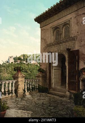 Grenade. Alhambra. La Mesquita, Spanien, um 1890, Historisch, digital restaurierte Reproduktion von einer Vorlage aus dem 19. Jahrhundert Banque D'Images