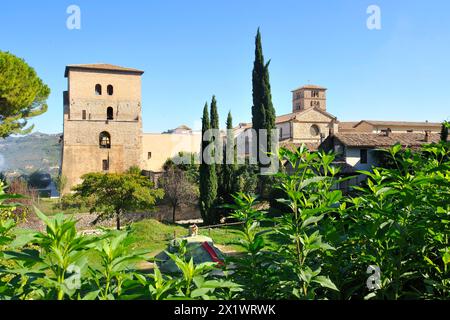 Abbaye de Farfa. Fara à Sabina. Lazio. Italie Banque D'Images