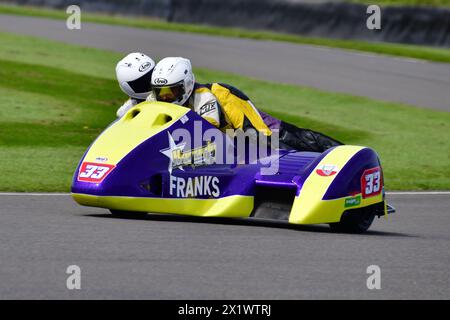 Sean Hegarty, James Neave, Baker-Suzuki, première fois à Goodwood a Sidecar Shoot-Out, Championnat du monde Sidecar Racing, Goodwood 81e réunion des membres, Banque D'Images