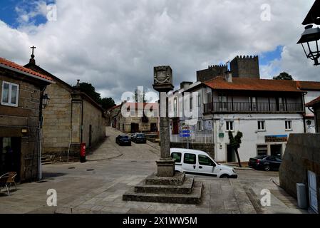 Largo do Pelourinho à Montalegre, Portugal Banque D'Images