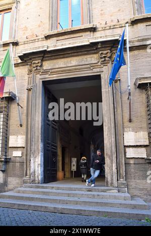 Palazzo Antici-matteo. Rome. Lazio. Italie Banque D'Images