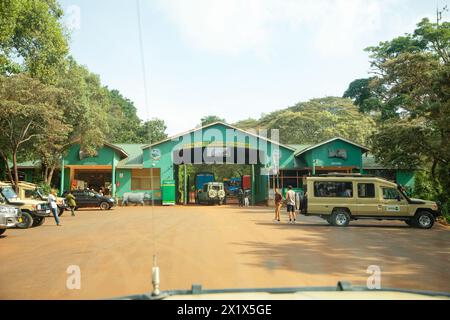 Arusha, Tanzanie, Afrique. 04 février 2022 . Entrée principale de la réserve nationale tanzanienne Ngorongoro Banque D'Images