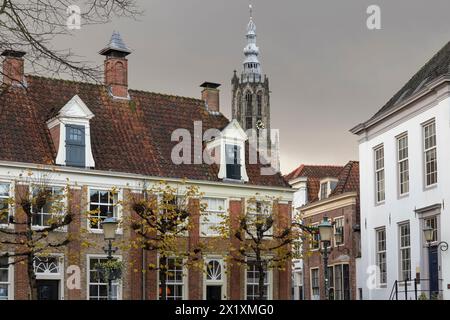 Paysage urbain de la partie ancienne d'Amersfoort. Banque D'Images