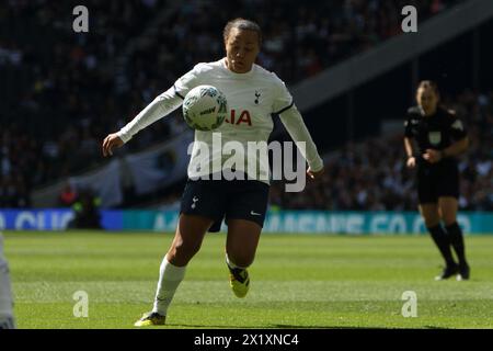 Drew Spence Tottenham Hotspur FC Women v Leicester City FC Women Adobe Women's FA Cup demi-finale Tottenham Hotspur Stadium 14 avril 2024 Banque D'Images